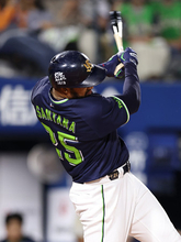 サンタナの先制打　プロ野球