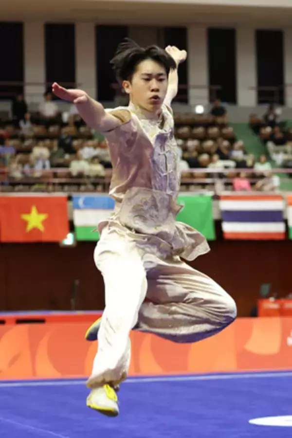 東、本場で磨いた演武＝アジア大会・武術
