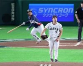 菊池雄星、５球で３連打浴びる＝悔しさ残る初登板―ＷＢＣ