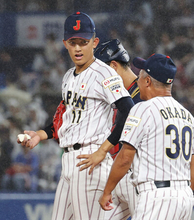 織田「軽く打たれた」＝野球Ｕ１８壮行試合