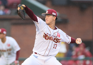 力投する古謝　プロ野球