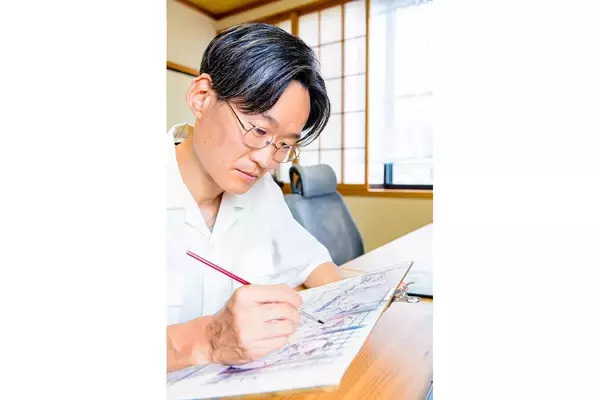 故人の性格や癖までも描く大村さん。絆画を通じて、子どもたちの自死を少しでも減らしたい