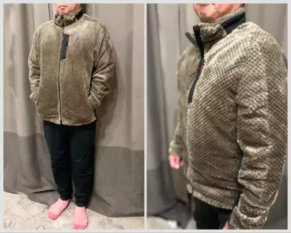 「キムタク着用と同じワークマン「1900円激安フリース」を夫に着せてみたら…がっかりポイントも正直レビュー」の画像