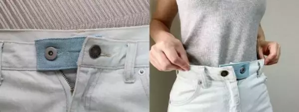 「ズボンのウエストを「最大6cm」も伸ばせる100均アイテムを発見！食べ過ぎ時の救世主に」の画像