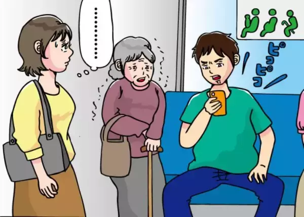 優先席で“足を広げて座る若者”、誰も注意できずにいたら…中年男性の“追い込み方”が強すぎた