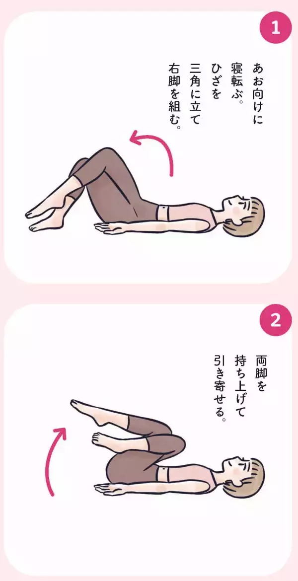 「お尻がキュッ、お腹はペタンコ…3児のママが実践する、寝たままでもできる“ゆるトレ”／2025 人気記事top5」の画像