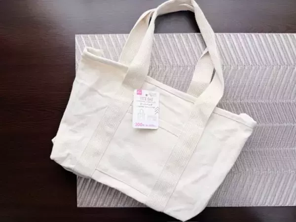 「ダイソーで買った330円トートを開いてビックリ！荷物の定位置が決まる“天才設計”とは」の画像