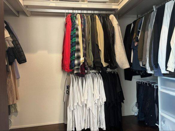 「服がクローゼットに入りきらない問題」ニトリの“技ありハンガー”で一発解決！ スペース2倍に拡張できちゃった