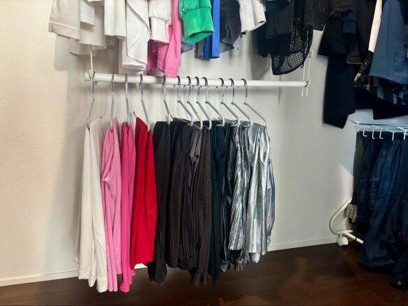 「服がクローゼットに入りきらない問題」ニトリの“技ありハンガー”で一発解決！ スペース2倍に拡張できちゃった