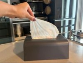 残り少ない“ソフトパックのティッシュ”異常に取りづらい問題。カインズの“398円ケース”で一発解決した