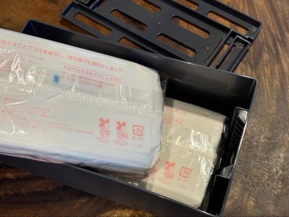 残り少ない“ソフトパックのティッシュ”異常に取りづらい問題。カインズの“398円ケース”で一発解決した