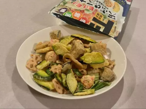 「年越しそばに絶対乗せたい！ ドンキの“攻めすぎ天ぷらスナック”、5種の野菜のザクザク食感が美味しすぎる」の画像