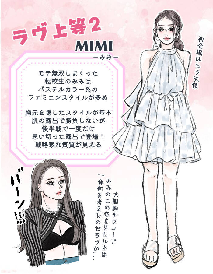 こぼれそうな“胸チラ”に網タイツ…『ラヴ上等』女子メンバーの大胆私服に釘づけ！ プロが読み解く「彼女たちの“魅せ方”」
