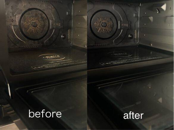 SNSで話題のダイソー「レンジ洗浄剤」110円を使った結果→1分後、あまりの落ち具合に笑いが止まらない。