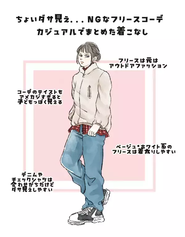 フリース「どう着てもダサく見えがち」問題。40代が“今っぽく着る”3つのポイントとは