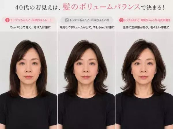 40代の若見え／老け見えは「髪」で決まる！49歳美容ライターが3つの髪型で比べた結果