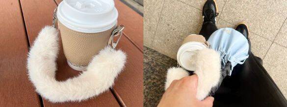 ダイソーの肩がけできる「カップスリーブ」が使える＆オシャレ！330円の割に高見えするワケ