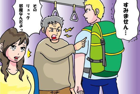 電車で暴れる迷惑おじさんに、外国人男性が“反撃のひと言”。次の瞬間、車内に笑いが広がった
