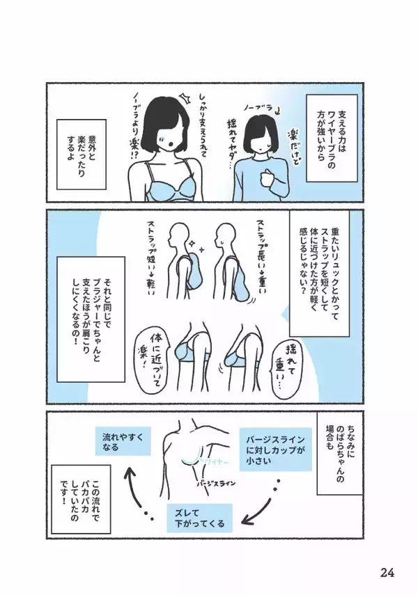 「ブラジャーが合わない！→採寸だけじゃ解決しない。元下着販売員に聞いたサイズ選びのポイント＜漫画＞」の画像