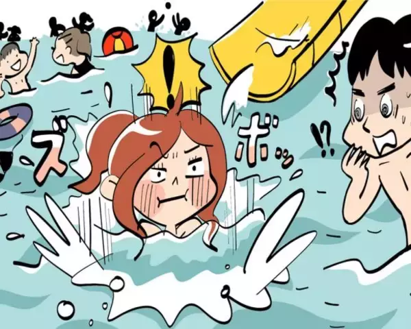 「プールデートでビキニが流され大ピンチ！カップルがとった行動は／恋愛人気記事BEST」の画像