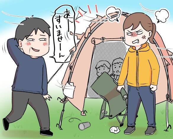 迷惑おじさんキャンパーの“ある行動”のせいで家族キャンプが台無し。注意するとまさかの反応／びっくり体験人気記事