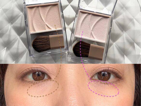 49歳のクマとほうれい線が693円で飛んだ！新色登場のセザンヌ爆売れハイライト、新旧色の実力を試してみた