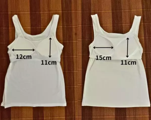 「ワークマン990円 vs ユニクロ2490円！カップ付きタンクを着比べたら、意外な違いがあった」の画像