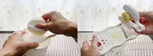 「“おろし金で指までおろしちゃいそう”問題が解決！ダイソーの名品で山芋をすってみたら感動」の画像