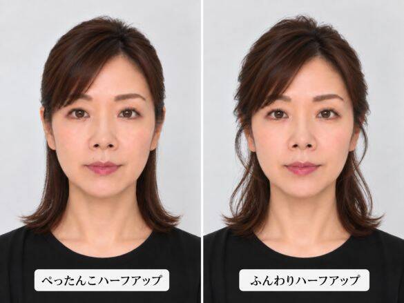 「髪を結ぶと、やつれて見える」を解決。3カ所いじるだけでペタンコにならない