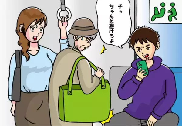 優先席で、高齢者に舌打ちする若者。誰も注意できずにいたら…近くにいた女性の「説教」が痛快すぎた