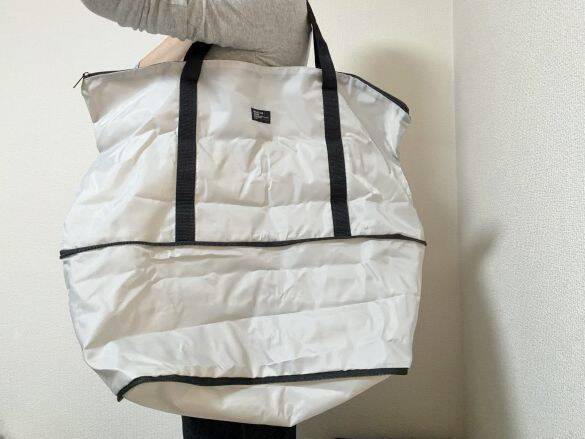スーパーで「つい買いすぎた…」ときの救世主。ダイソー550円「トートバッグ」が頼もしすぎた