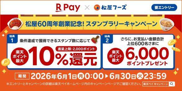 松屋で「40％還元」になる“お得すぎる支払い方法”。PayPay、d払い、楽天ペイ…今使うべき決済は
