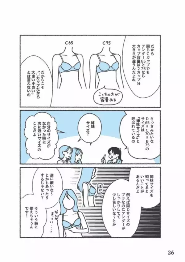 「バストに合うブラジャーを選ぶときに大切な“感覚”とは？元下着販売員が解説＜漫画＞」の画像