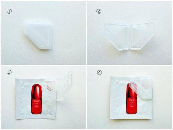 旅行・帰省に便利。「化粧品サンプル、1回で使い切れない問題」セリアの“1個37円クリップ”で一発解決！ 洗面所でのモヤモヤにさよなら