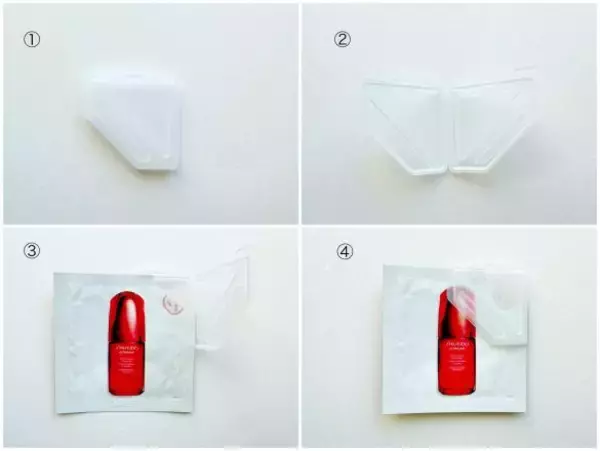 「旅行・帰省に便利。「化粧品サンプル、1回で使い切れない問題」セリアの“1個37円クリップ”で一発解決！ 洗面所でのモヤモヤにさよなら」の画像