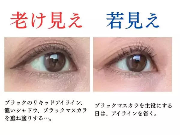 「40代がやっちゃいけない“老け見えアイメイク”4選。デカ目にしようとして、イタい若作りに……」の画像