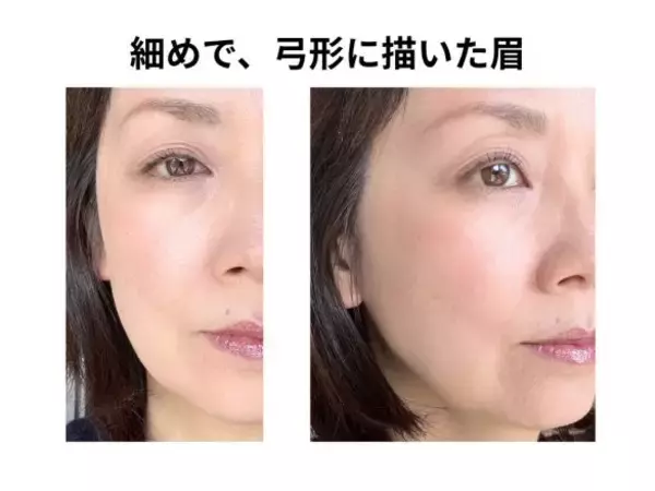 「40代の「眉の形」、やってはいけない／おすすめの形は？顔のたるみは眉で変わる」の画像