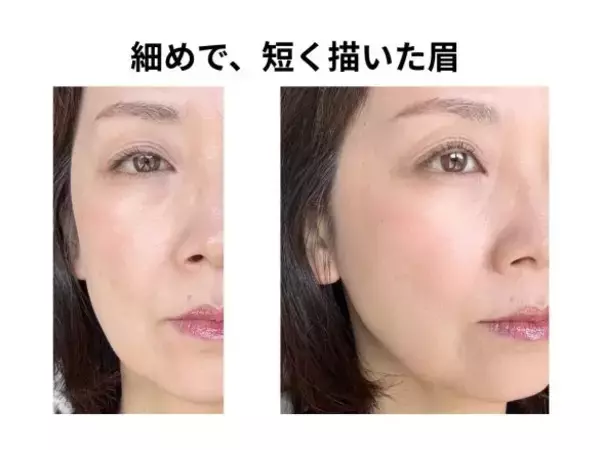 「40代の「眉の形」、やってはいけない／おすすめの形は？顔のたるみは眉で変わる」の画像