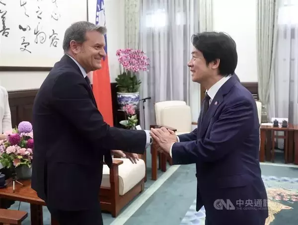 イタリア上院副議長「台湾を助けることは世界を助けること」　頼総統を表敬訪問