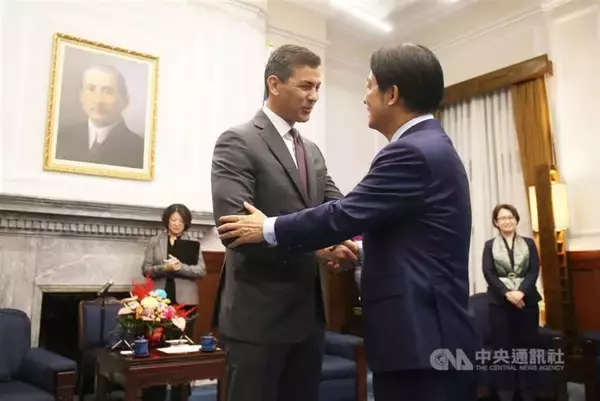 パラグアイ大統領が7日から台湾訪問　頼清徳総統が栄誉礼で歓迎