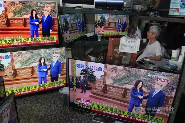 台湾の最大野党主席が習近平氏と会談　92年合意、台湾独立反対で一致