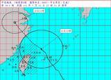 「台風9号、台中以北が強風域に　日中時間帯に降雨最も激しく」の画像1