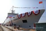 「4千トン級国産巡視船の4番艦就役　頼総統、防衛力強化の必要性強調／台湾」の画像1