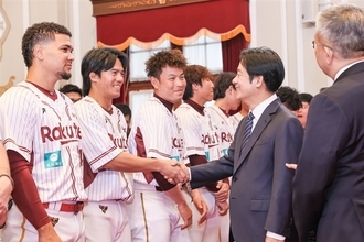 頼総統、昨季台湾一の楽天モンキーズと面会　スポーツ産業支援の意欲示す／台湾