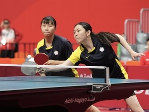 アジアパラ大会　台湾の林姿妤・田暁雯組が卓球女子複で金　中国組破る