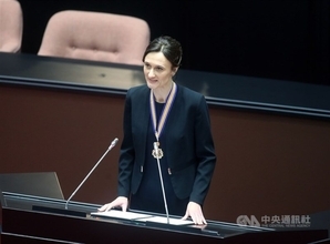 リトアニア国会議長が立法院で演説「共通の信念有する」  関係強化の重要性訴え／台湾