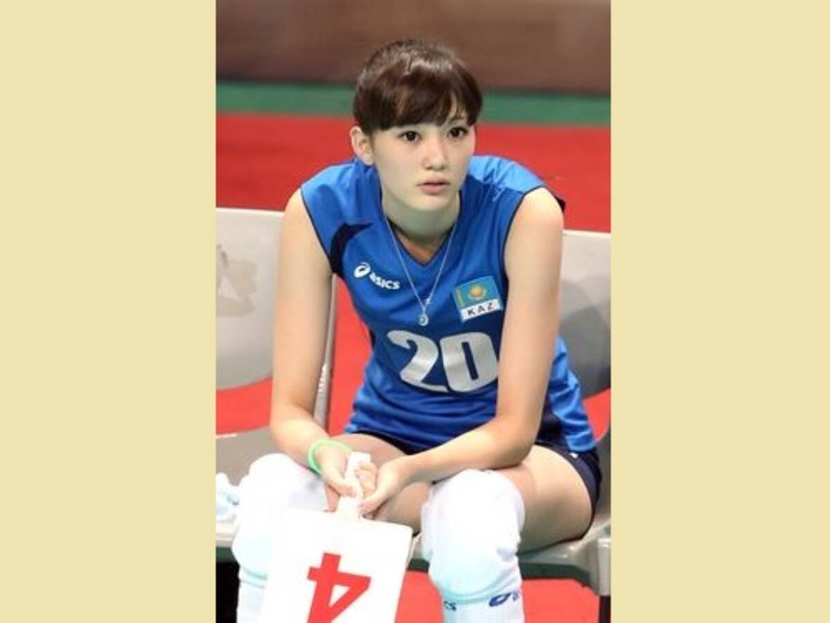 カザフ代表の美人選手が注目を集める ジュニア女子バレー大会で 台湾 14年7月23日 エキサイトニュース