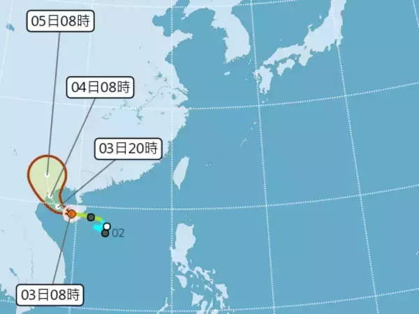 「台風4号発生  台湾への影響はなし＝気象局」の画像