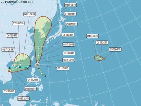 台風14号発生 台湾への影響はまだなし 13号は接近中 進路に要注意 19年9月3日 エキサイトニュース