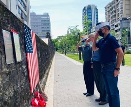 日本統治下の台湾で処刑された米兵の追悼式、しめやかに  米窓口機関「歴史と向き合う」